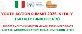 50 Fully Funded Seats at the Youth Action Summit 2025 in Italy