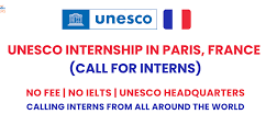 France UNESCO Internship 2025 (Call for Interns)